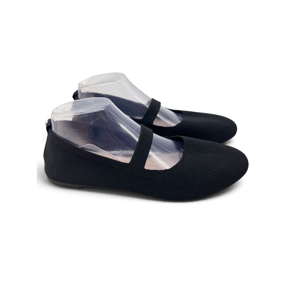 Danskin  Black Slip On Point Toe Padded Mary Jane Ballet Flats Size 9